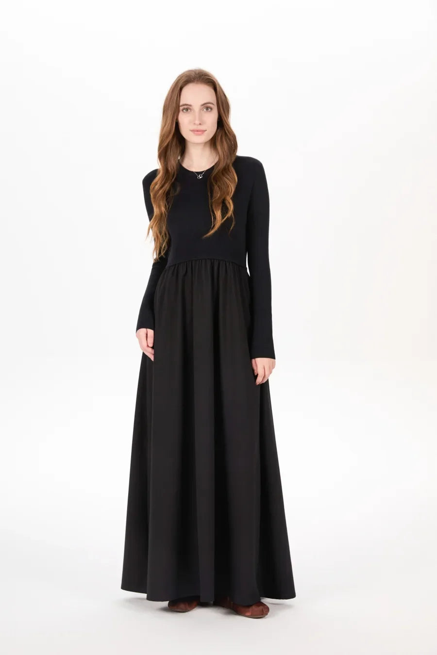 Stripe Knit Cardigan + Sleeveless Maxi Dress Matching Set