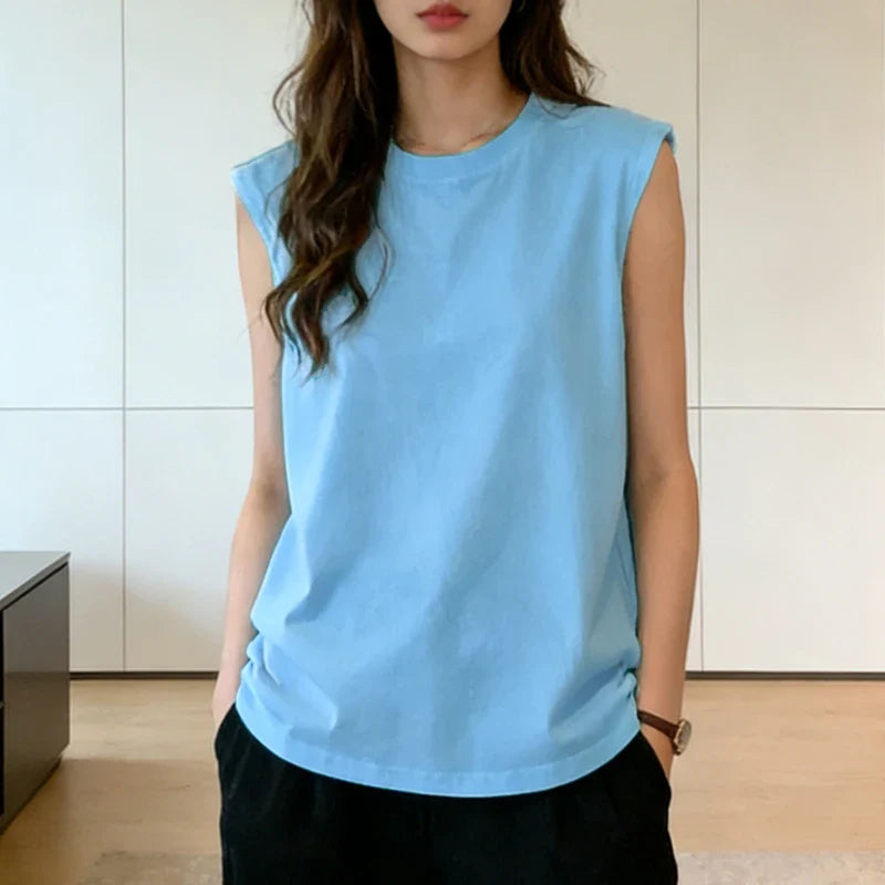 Loose Sleeveless Basic Tank Top