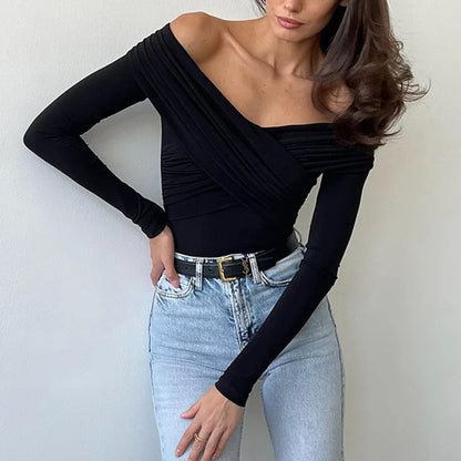 Sexy Off-Shoulder Bodysuit Jumpsuit