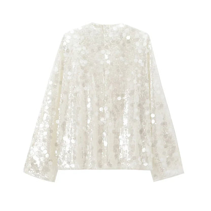 Women's Sequin Kimono Jacket