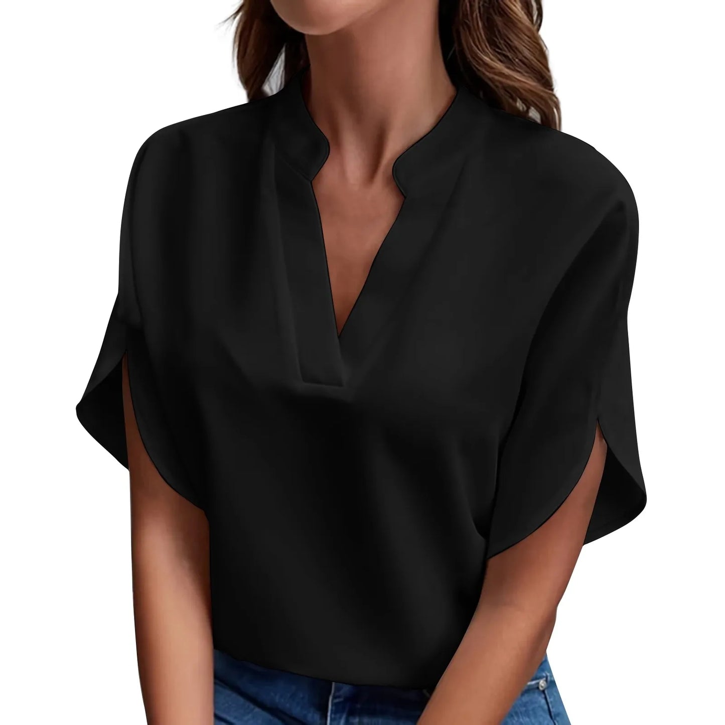 Women's V-Neck Chiffon Blouse