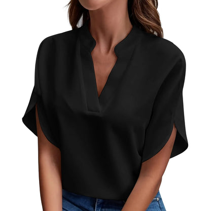 Women's V-Neck Chiffon Blouse