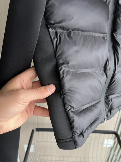 Hooded Turtleneck Down Jacket