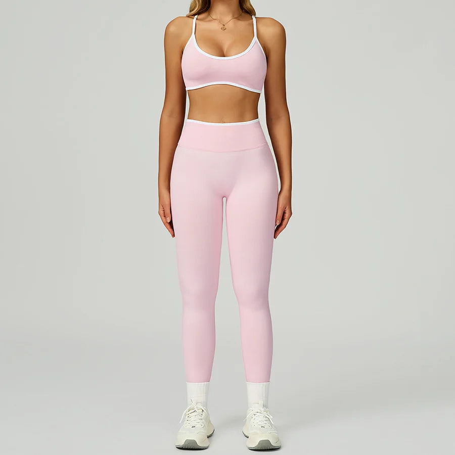 Women's 2-Piece Yoga Set - Sports Bra & Leggings Activewear