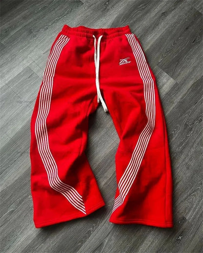 Cargo Pants Wide Leg Mid Waist Drawstring Pockets Loose Fit