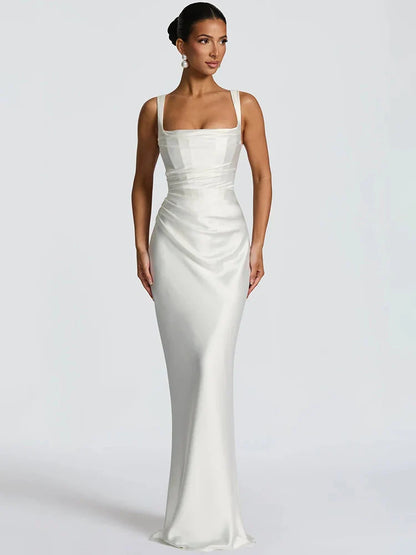 Backless Halter Maxi Dress