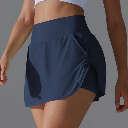 Women's Athletic Tennis Skirt - High Waist Sports Skort