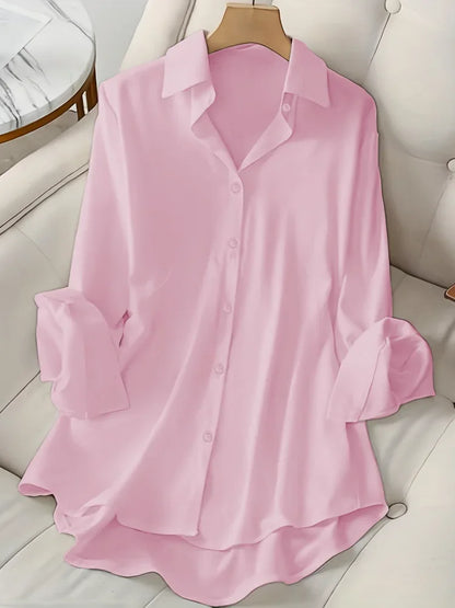 Women's Oversize Lapel Shirt