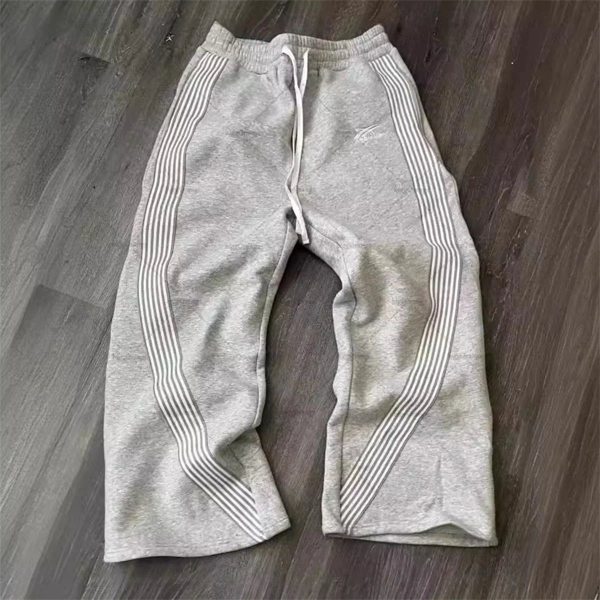 Cargo Pants Wide Leg Mid Waist Drawstring Pockets Loose Fit