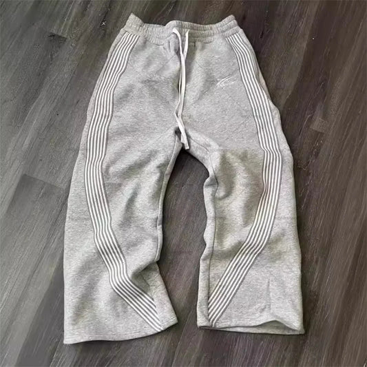 Cargo Pants Wide Leg Mid Waist Drawstring Pockets Loose Fit