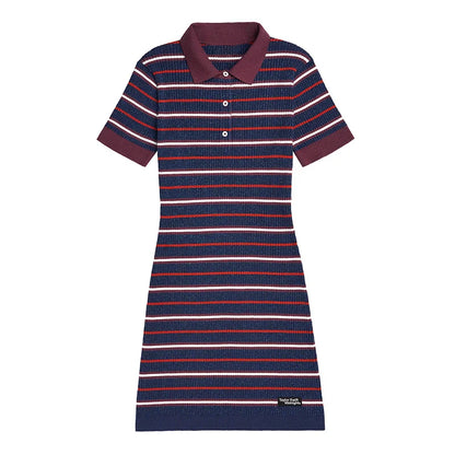 Taylor Rooting For The Anti-Hero TS Knit Polo Dress Women Short Sleeves Midi Dress T-Shirt One-Piece Long Dresses Summer Clothes