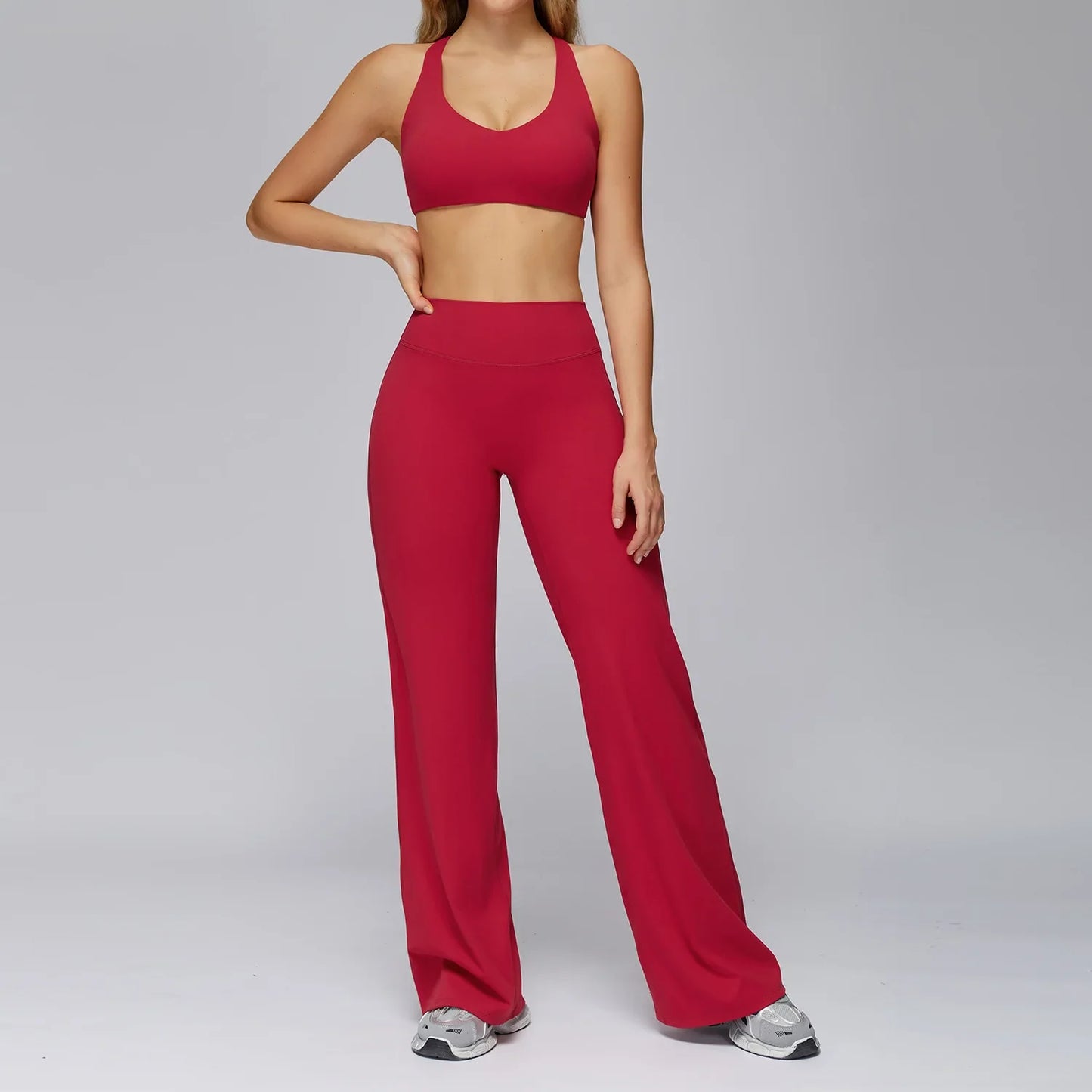 Yoga Set 2/3PCS Women Clothes Sports Outfits Fitness Tracksuit Yoga Suits Gym Legging Workout Long Sleeved Female Bra Sportswear
