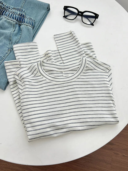 Silk Wool Blend Long Sleeve Top
