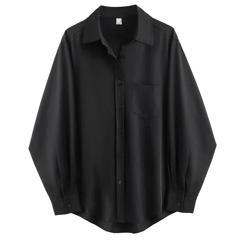 Minimalist Oversized Button-Up Shirt