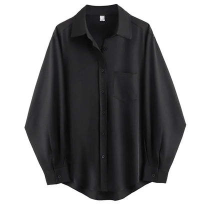 Minimalist Oversized Button-Up Shirt