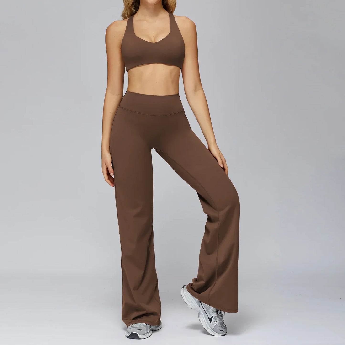 Yoga Set 2/3PCS Women Clothes Sports Outfits Fitness Tracksuit Yoga Suits Gym Legging Workout Long Sleeved Female Bra Sportswear
