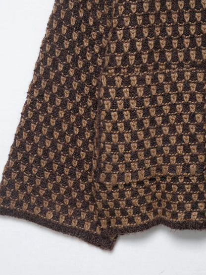 Women's Korean Style Knitted Cardigan - Loose Fit Button-Up Jacket
