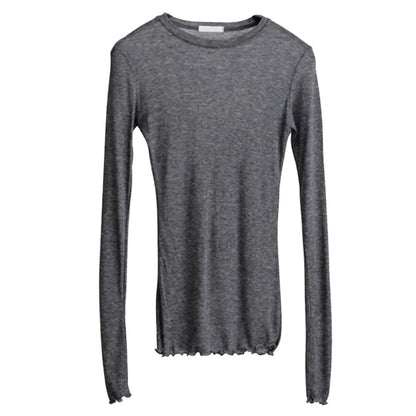 Sexy Sheer Long Sleeve Bodycon Tee