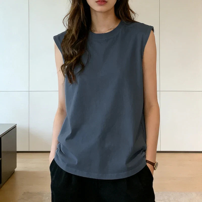 Loose Sleeveless Basic Tank Top