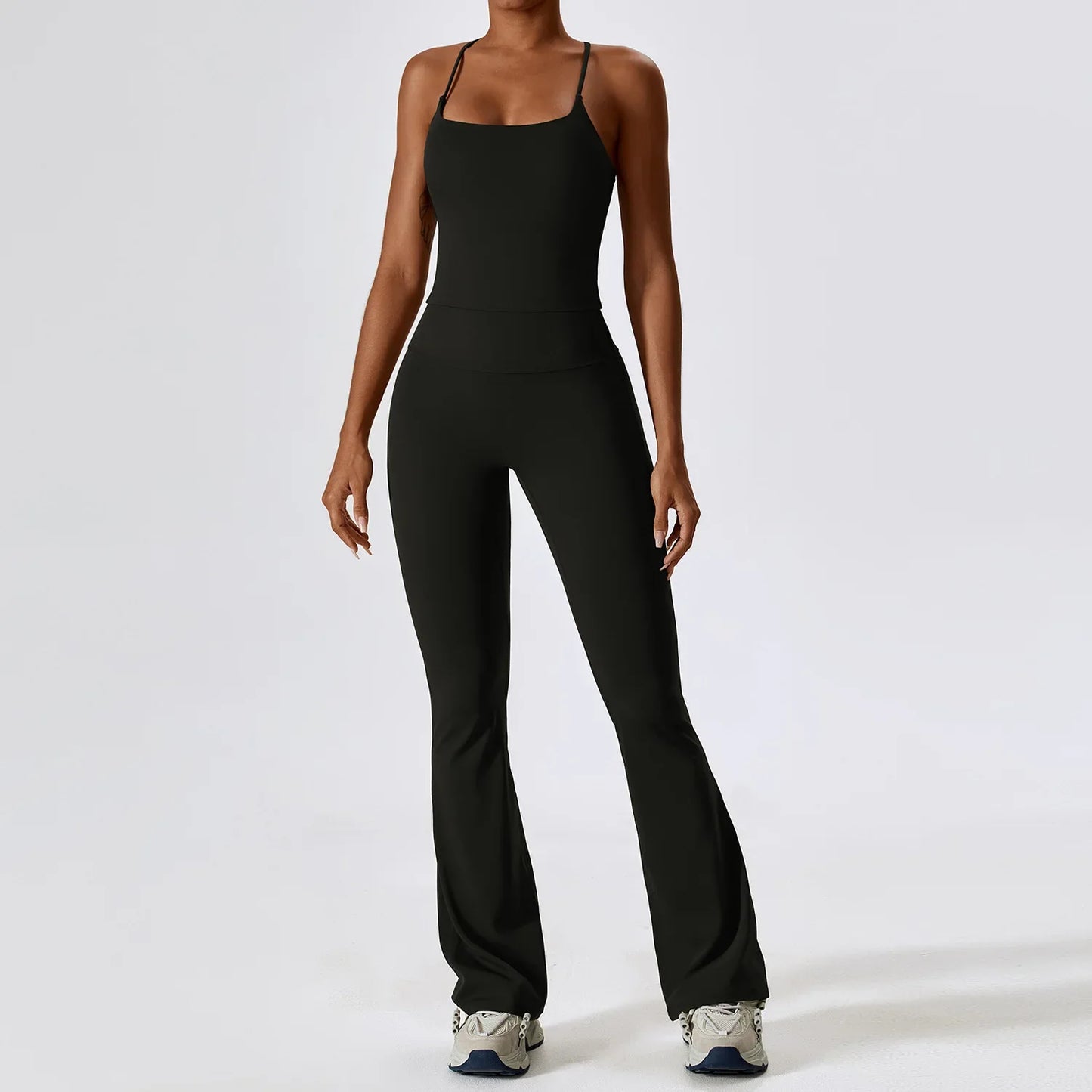 Seamless Yoga Set - Sports Bra, Crop Top & Leggings