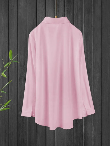 Women's Oversize Lapel Shirt