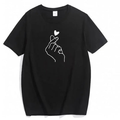 Women's Cute Print Crew Neck Short Sleeve T-Shirt