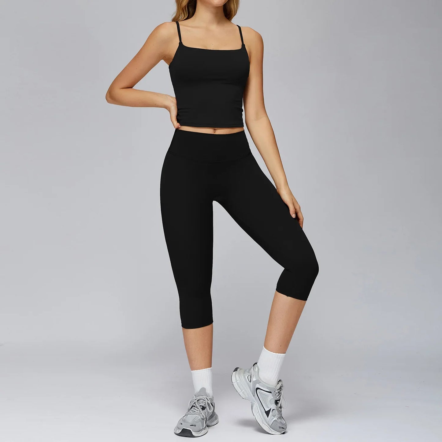 Yoga Set 2/3PCS Women Clothes Sports Outfits Fitness Tracksuit Yoga Suits Gym Legging Workout Long Sleeved Female Bra Sportswear