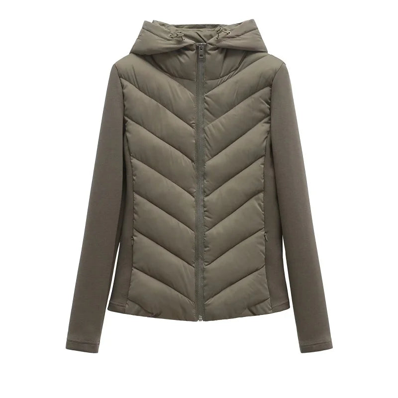 Women's Hooded Patchwork Jacket