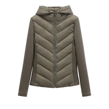 Women's Hooded Patchwork Jacket