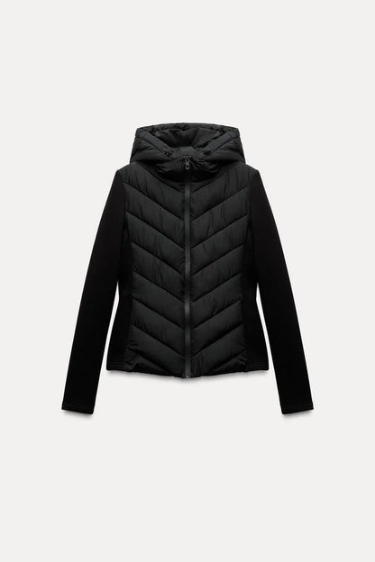Women's Hooded Patchwork Jacket