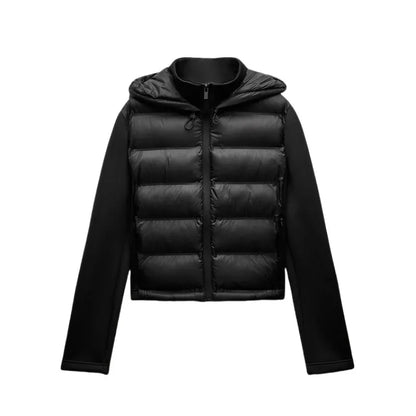 Hooded Turtleneck Down Jacket