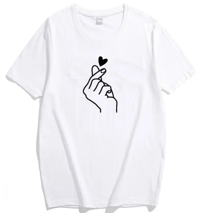 Women's Cute Print Crew Neck Short Sleeve T-Shirt