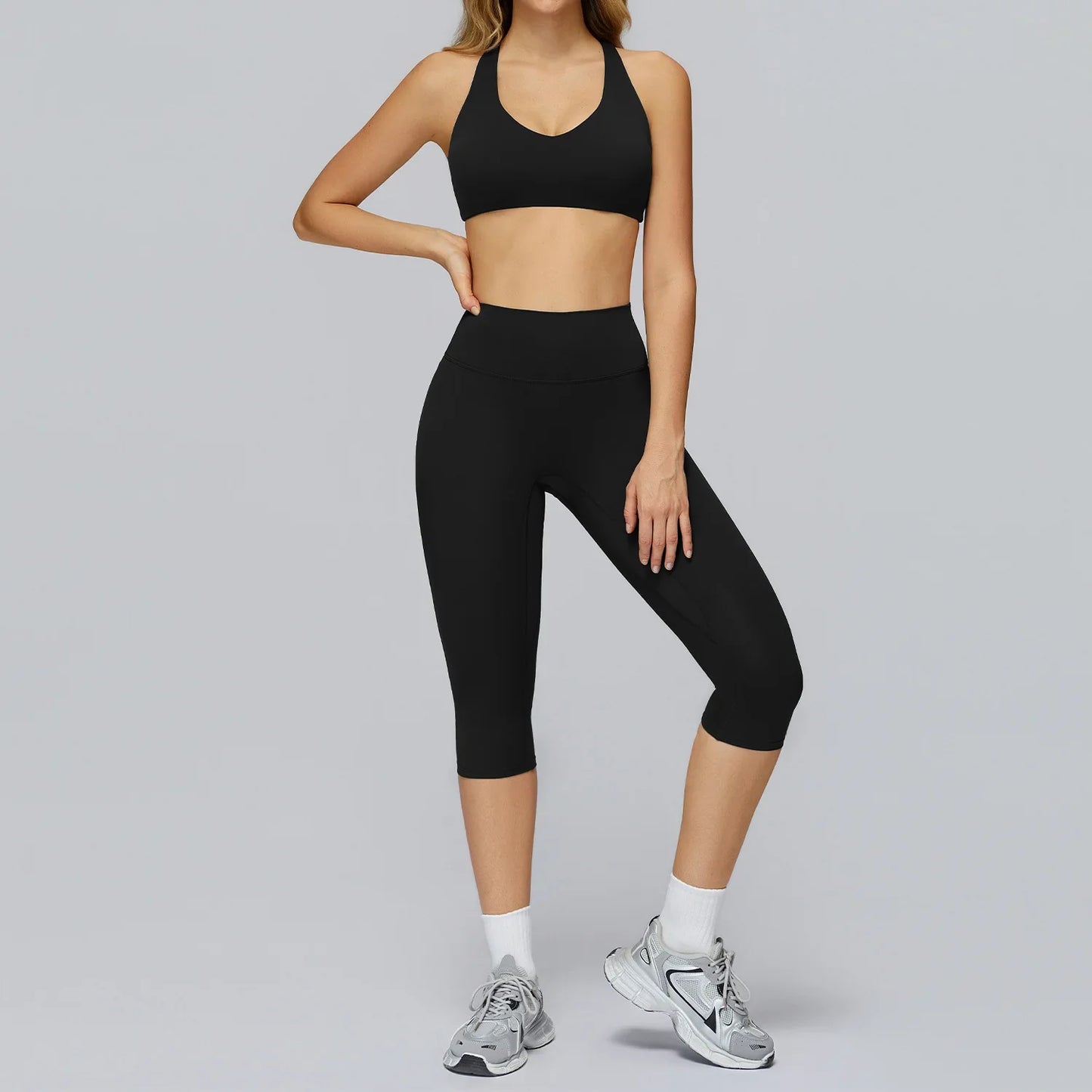 Yoga Set 2/3PCS Women Clothes Sports Outfits Fitness Tracksuit Yoga Suits Gym Legging Workout Long Sleeved Female Bra Sportswear