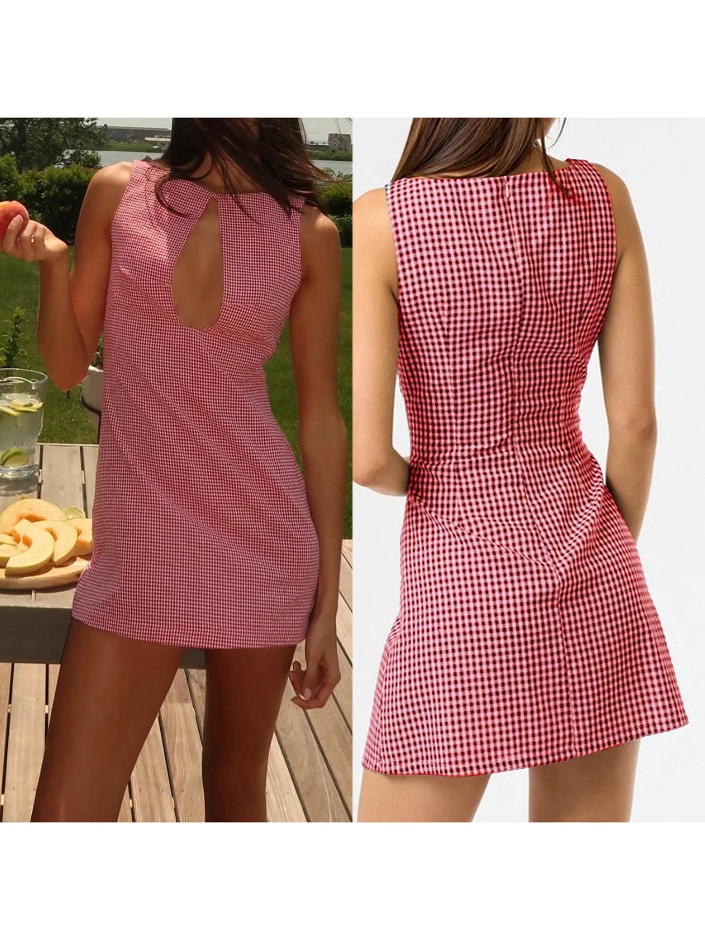 Elegant Lace Sleeveless Mini Dress with V-Neckline and Flared Skirt for Cocktail Party and Special Occasions