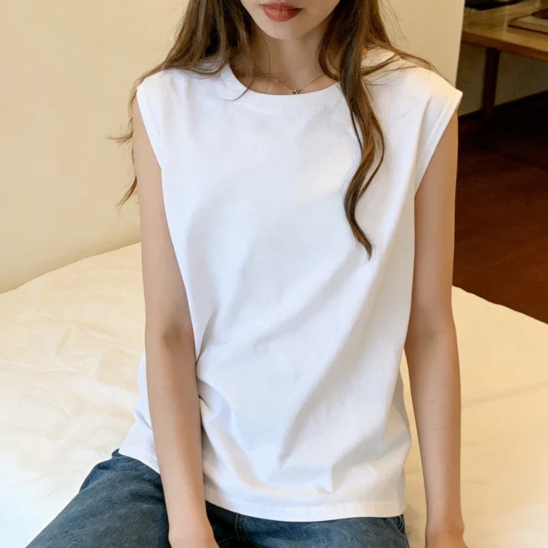 Loose Sleeveless Basic Tank Top