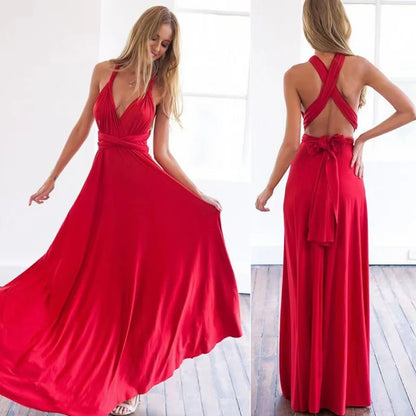 Convertible Wrap Maxi Dress