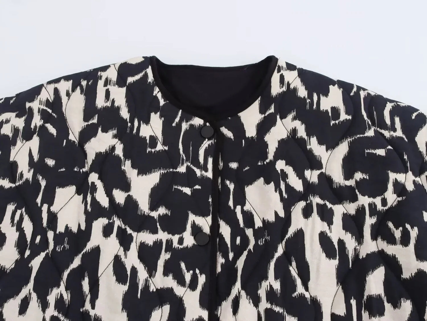 Women's Snake Print Button Jacket