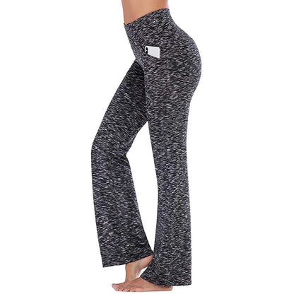 High Waist Wide Leg Pants Slim Fit Pockets Full Length Casual