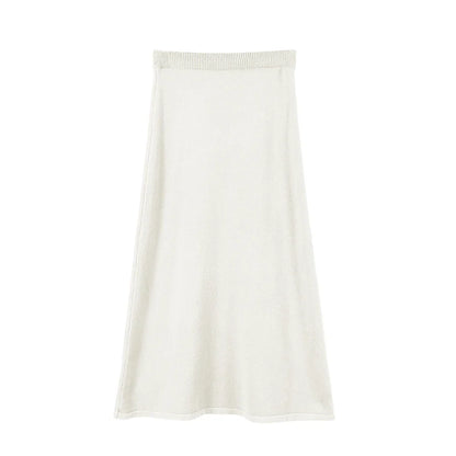 Polo Neck Knit Sweater & Wide Leg Pants Set