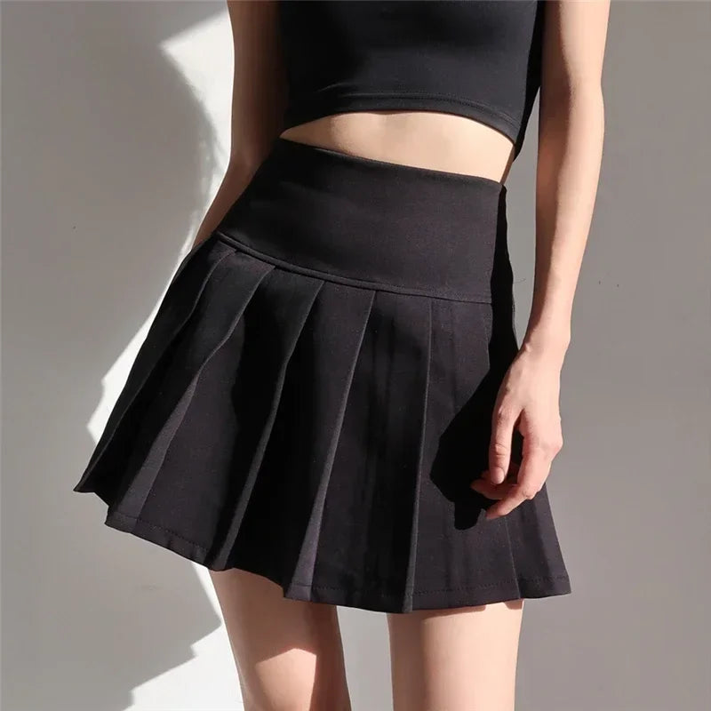 Women's Y2K High-Waist Pleated Mini Skirt
