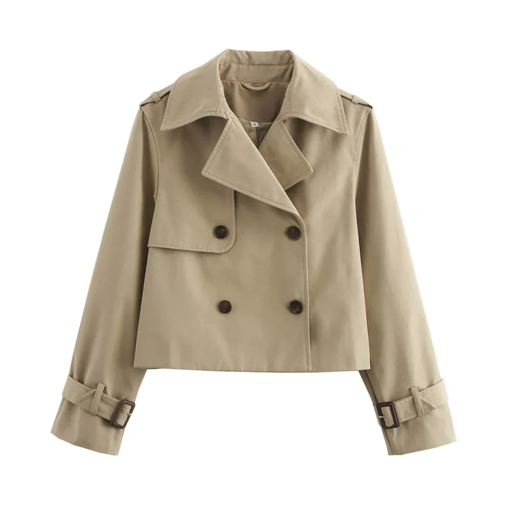 Women's Cropped Trench Jacket