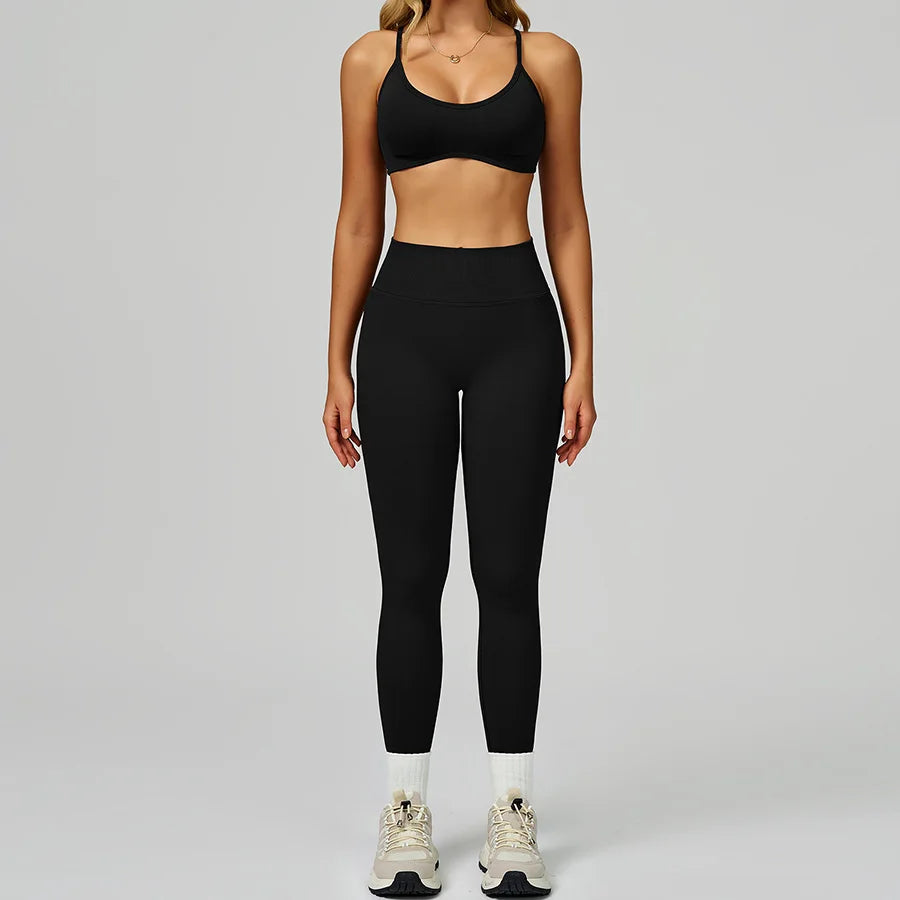 Women's 2-Piece Yoga Set - Sports Bra & Leggings Activewear