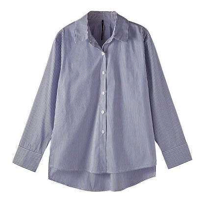 Classic Striped Loose Blouse