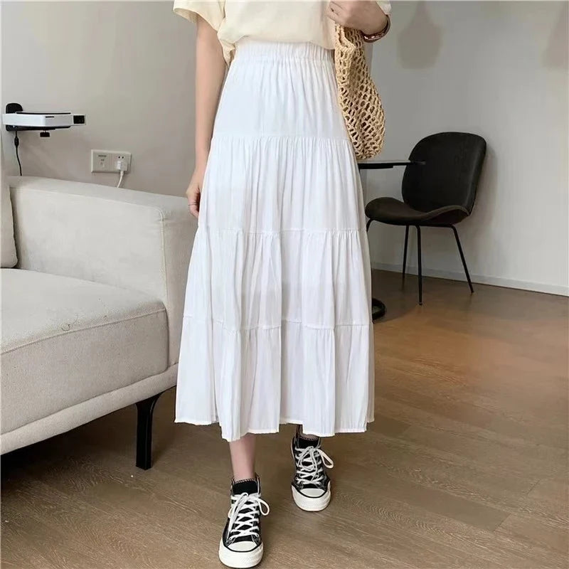 Women's High-Waist Tiered Cake Skirt