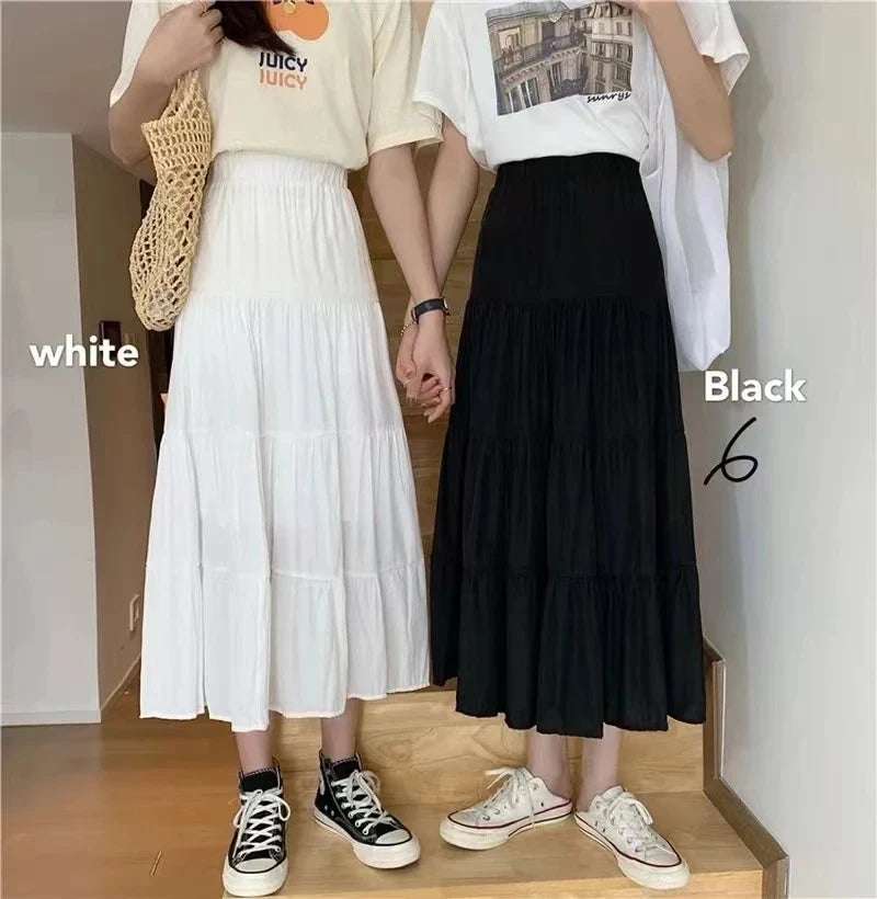 Women's High-Waist Tiered Cake Skirt