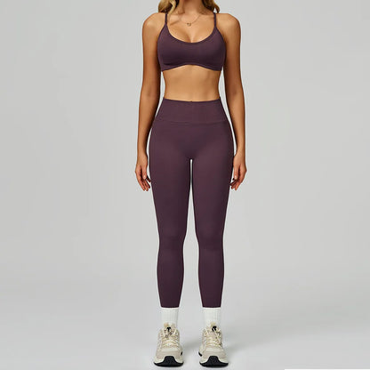 Women's 2-Piece Yoga Set - Sports Bra & Leggings Activewear