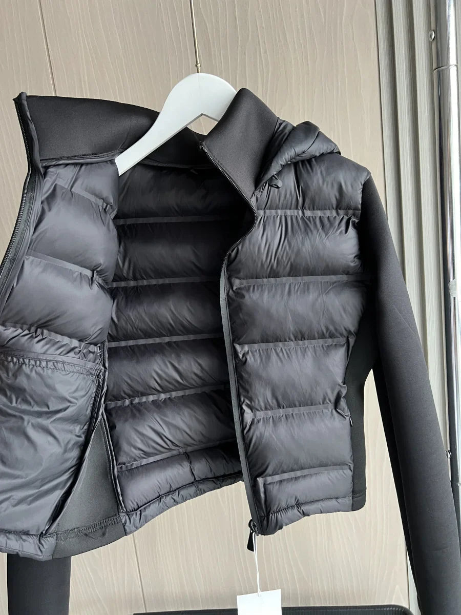 Hooded Turtleneck Down Jacket