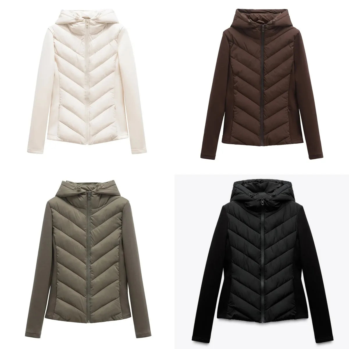 Women's Hooded Patchwork Jacket