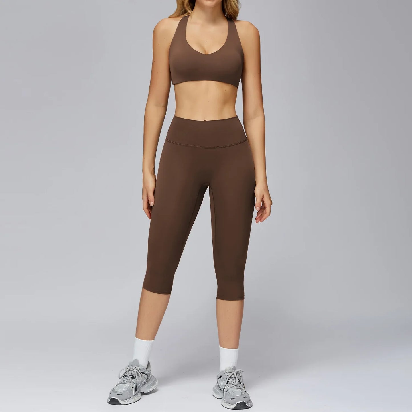 Yoga Set 2/3PCS Women Clothes Sports Outfits Fitness Tracksuit Yoga Suits Gym Legging Workout Long Sleeved Female Bra Sportswear