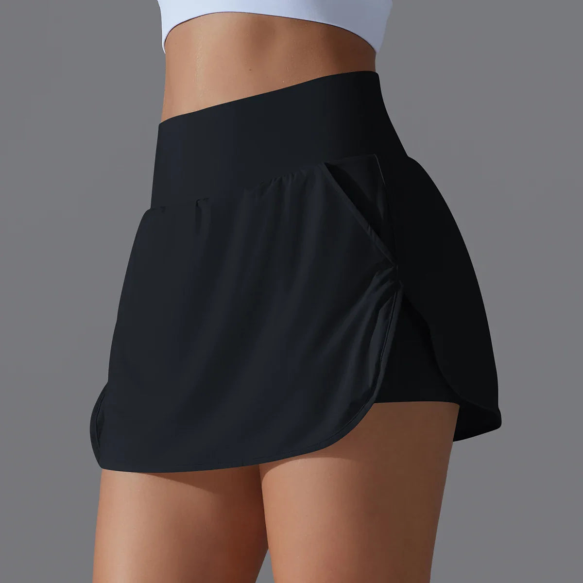 Women's Athletic Tennis Skirt - High Waist Sports Skort